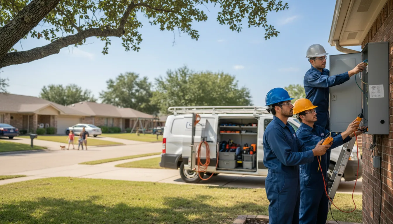 Certified electrician providing emergency electrical services in Victoria, KS